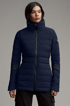 Chamarras Canada Goose Mujer México - HyBridge Chaqueta De Plumas Black Label Azul Oscuro Marino IJ3948026